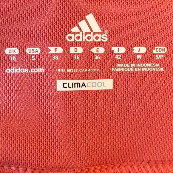 Adidas Athletic Climacool Gray & Coral Crop Pants - Size Small - Picture 8 of 8